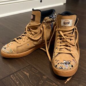 Converse Bandulu High-Top Sneakers - Brown with Multicolor Accents